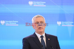 Konferencja ministrów: Domańskiego, Żurka i Siemoniaka