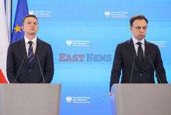 Konferencja ministrów: Domańskiego, Żurka i Siemoniaka