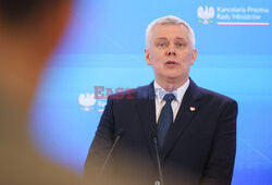 Konferencja ministrów: Domańskiego, Żurka i Siemoniaka