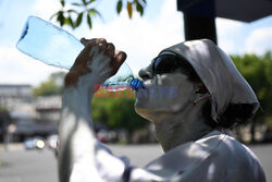 Uliczny artysta w San Salvador