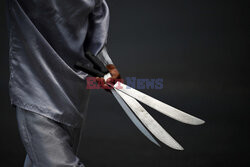 Uliczny artysta w San Salvador