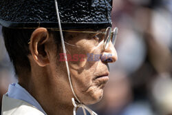 Pokazy sztuk walki samurajów w parku Sumida w Tokio