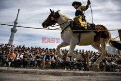 Pokazy sztuk walki samurajów w parku Sumida w Tokio
