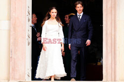 Ceremonia konfirmacji bliźniąt Józefiny i Wincentego duńskiej rodziny królewskiej