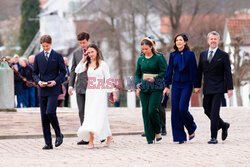 Ceremonia konfirmacji bliźniąt Józefiny i Wincentego duńskiej rodziny królewskiej