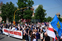 Marsz "Bez strachu: w Europie panowie we własnym domu" w Mediolanie