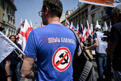 Marsz "Bez strachu: w Europie panowie we własnym domu" w Mediolanie