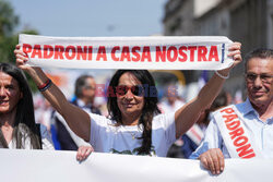 Marsz "Bez strachu: w Europie panowie we własnym domu" w Mediolanie