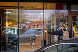 Strzelanina przed supermarketem w Kijowie