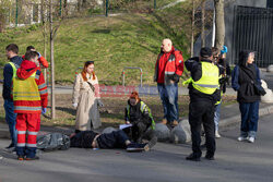 Strzelanina przed supermarketem w Kijowie