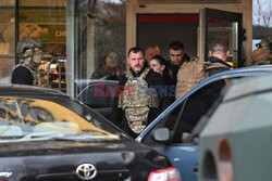 Strzelanina przed supermarketem w Kijowie