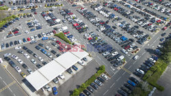  Kolejki na stacji paliw Costco w Thurrock w Essex