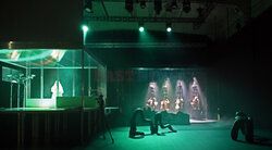 Teatr Łaźnia Nowa Próba medialna spektaklu "Larwy"