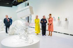 Królowa Maxima w muzeum sztuki