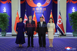 Xi Jinping z wizytą w Korei Północnej