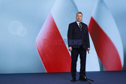 Konferencja Przemysława Czarnka w siedzibie PiS