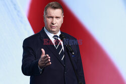 Konferencja Przemysława Czarnka w siedzibie PiS