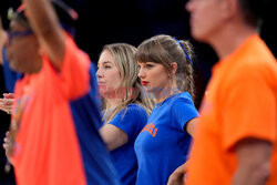 Taylor Swift na meczu Knicksów