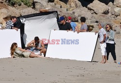 Jennifer Lopez i Marc Anthony mają sesję na plaży