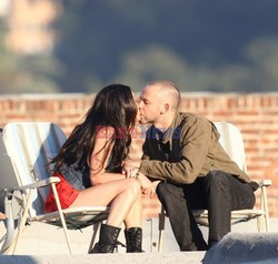 Megan Fox i Dominic Monaghan na planie teledysku Eminema