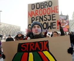 Strajk zespolu Mazowsze w Warszawie
