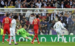 UEFA Champions League second leg semi-final football match Real Madrid against Bayern Munich 