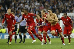 UEFA Champions League second leg semi-final football match Real Madrid against Bayern Munich 