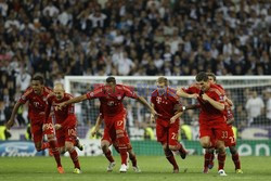 UEFA Champions League second leg semi-final football match Real Madrid against Bayern Munich 